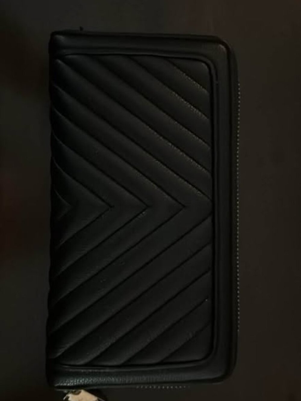 Victoria's Secret Black Quilted Wallet and Blue Elephant Print Wallet Bundle - Picture 2 of 6